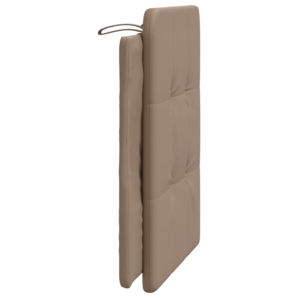 Kopfteil-Kissen "Zadar" Cappuccino-Braun 80 cm Kunstleder